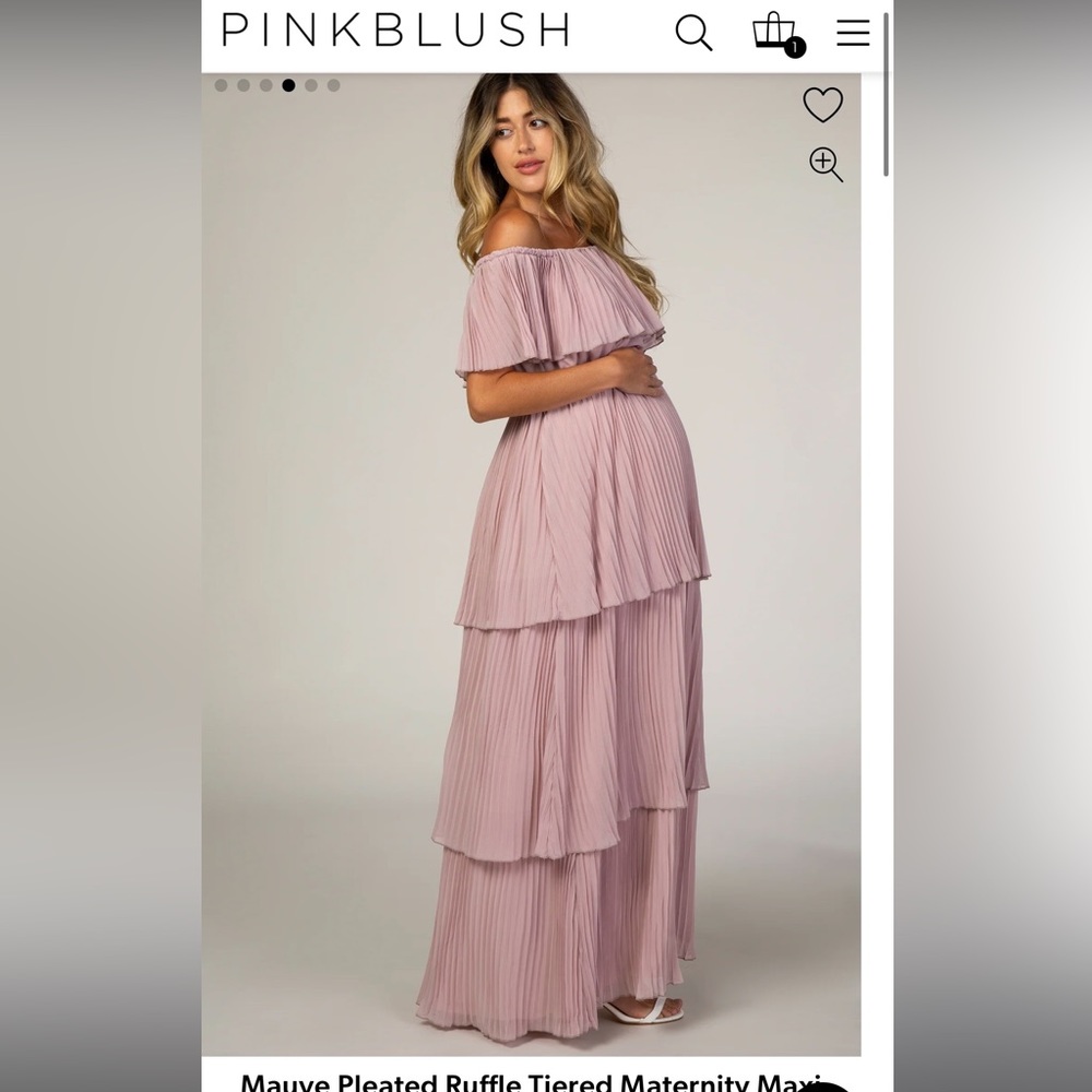 Pink Blush Maternity Dress